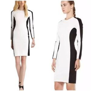 3.1 Philip Lim Long Sleeve Colorblock Dress Size 2